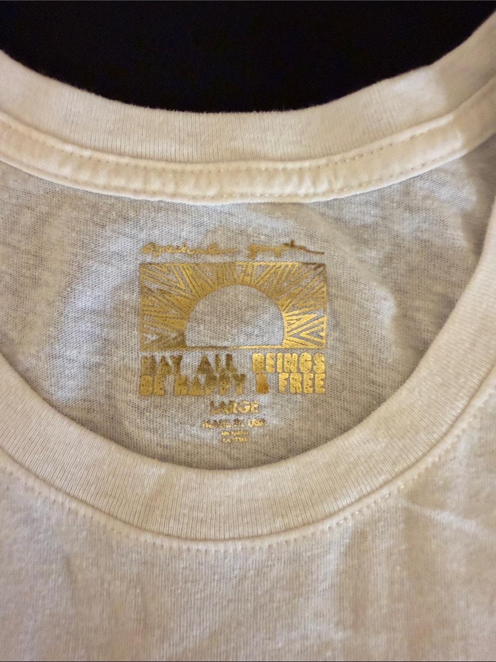 Blank NYC Vintage White Graphic To the sun and moon and back tee Size L - Picture 3 of 6